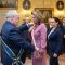 Doña Ana María, Condesa de Molina y Duquesa de Parma, recibe la banda de la Gran Cruz de la Orden del Mérito Melitense de manos de Frey John Dunlap, Gran Maestre de la Orden de Malta